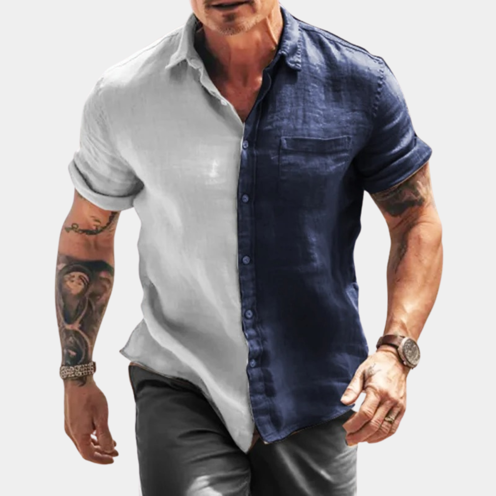 Mens Summer Shirt Street-wave Lightweight Breathable Comfort For Stylish Professionals And Casual Days