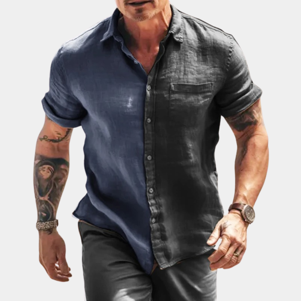Mens Summer Shirt Street-wave Lightweight Breathable Comfort For Stylish Professionals And Casual Days