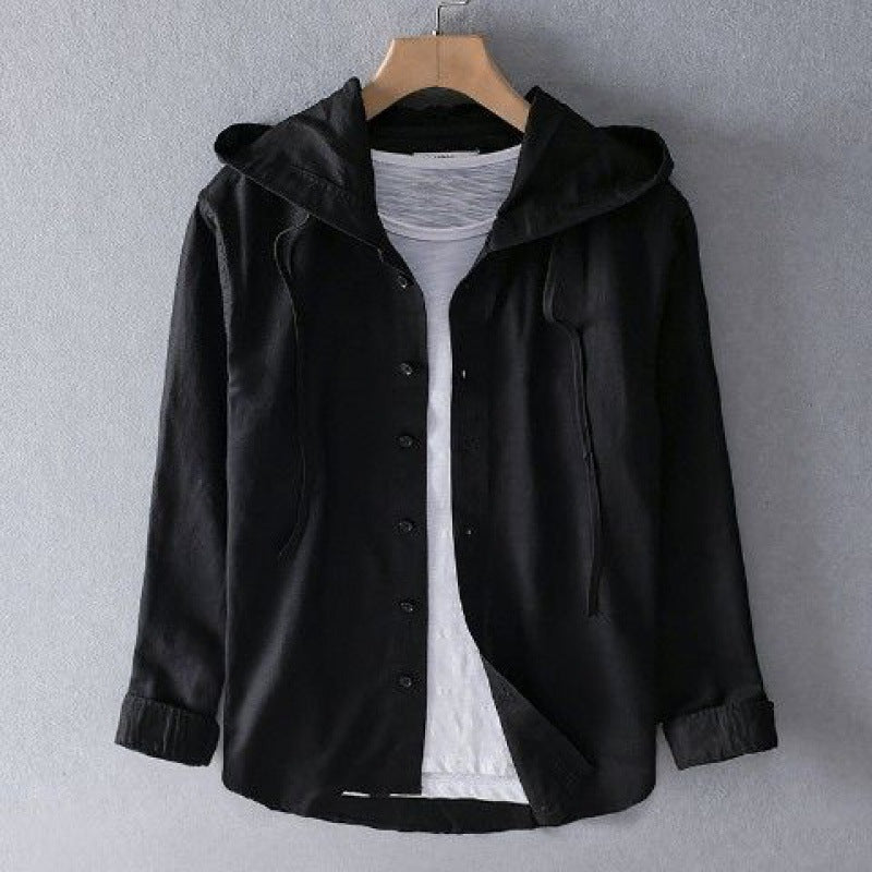 Hooded Summer Shirt For Men By Street-wave Lightweight Breathable Casual Chic Urban Style