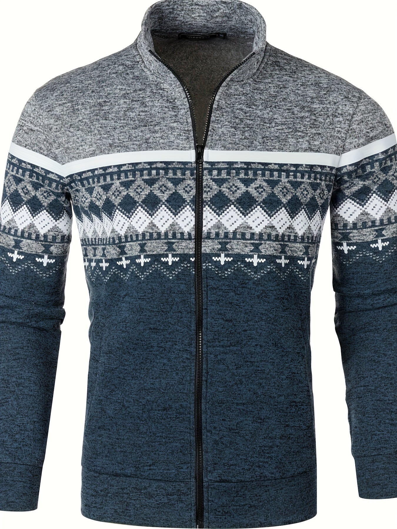 Titus Men's Retro Zip Up Sweater Warmth And Soft Comfort Cozy Knit Winter Essential