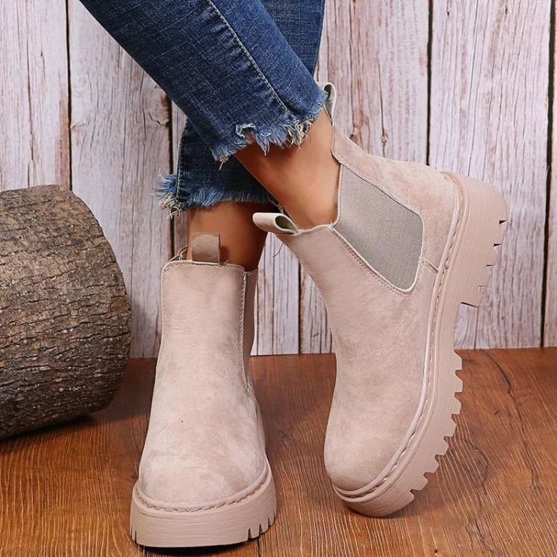 Street Wave Orthopedic Winter Boots For Women With Warm Fleece Lining And All Day Comfort