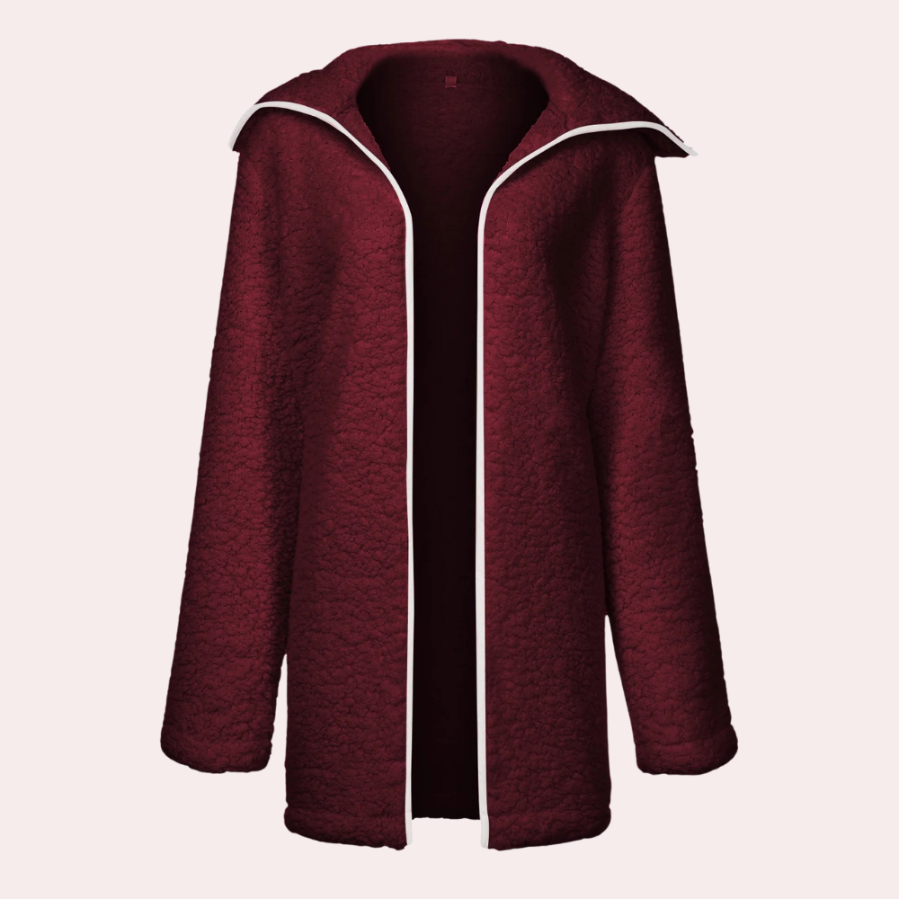 Street-wave Women's Lightweight Fleece Hoodie Jacket Warm Plush Comfort For Winter Outerwear