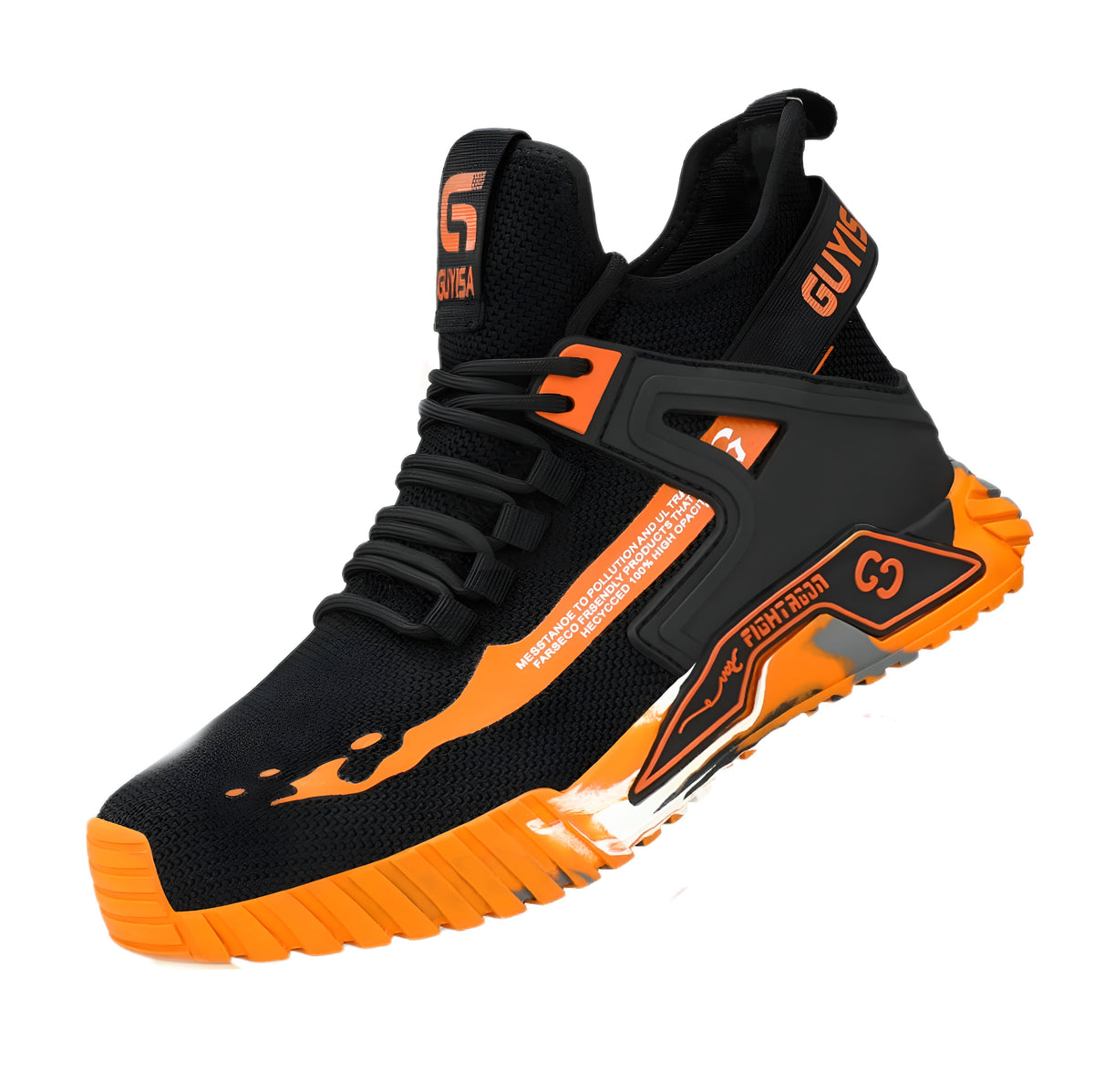 Street-wave Mens Sport Sneakers Light Comfort For Active Work Orthopedic Support Cushioned Sole Breathable Knit Upper
