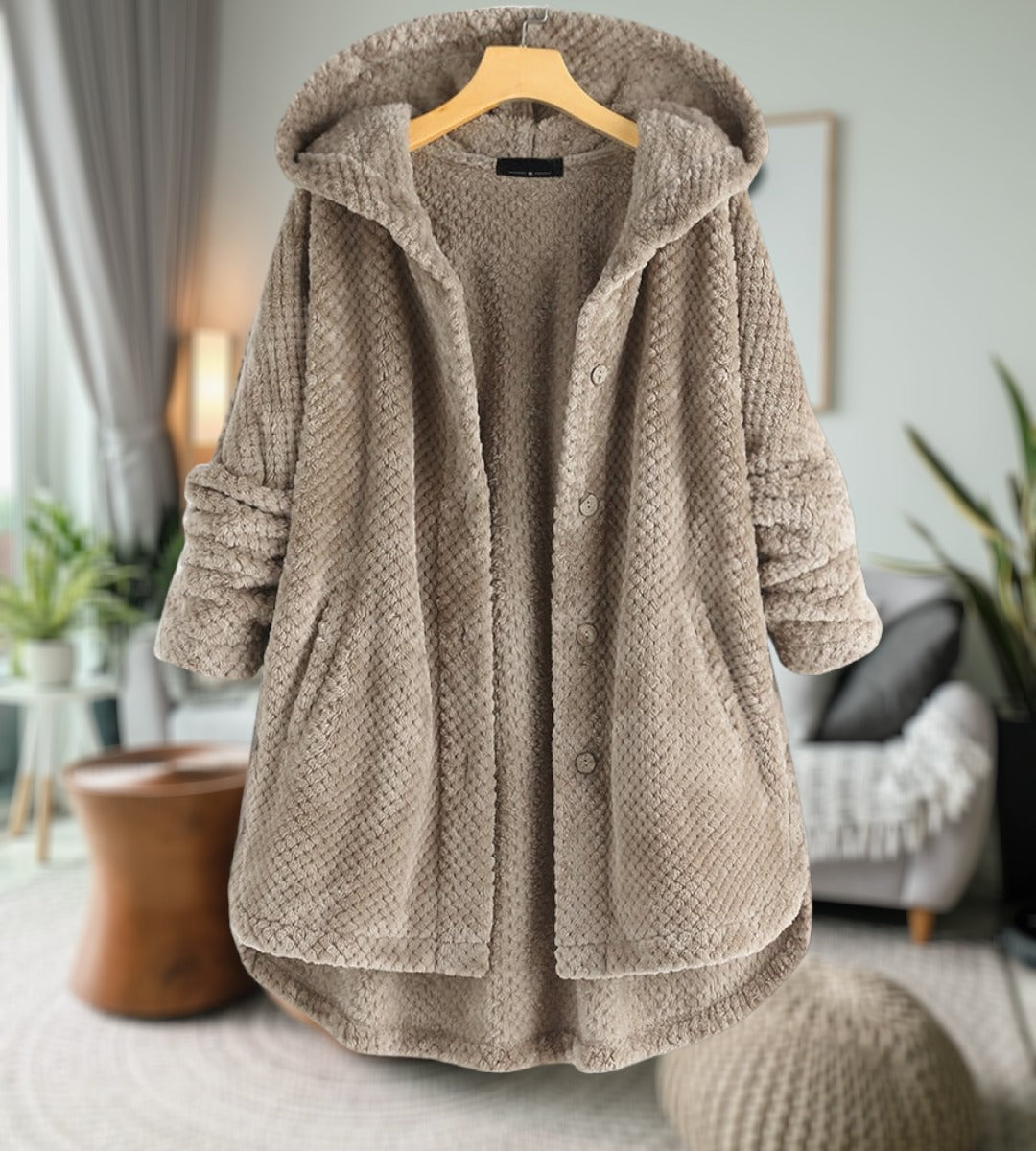 Street-wave Womens Fleece Teddy Jacket Coat For Winter Warmth And All Day Comfort