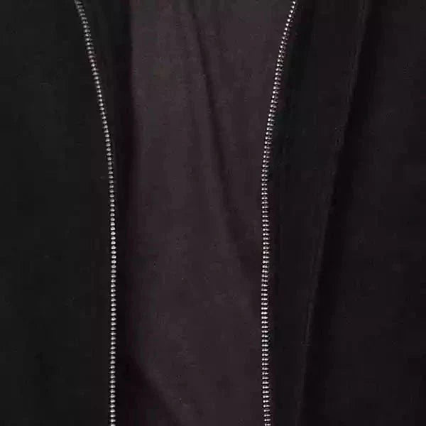 Howard High Neck Black Wool Coat For Men By Street-Wave Stand Collar Button Front Winter Outerwear