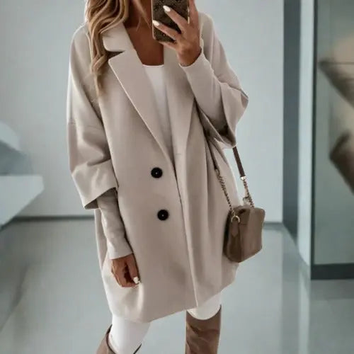 Street-Wave Womens Coat With Elegant Silhouette Timeless Style Warmth For Modern Women
