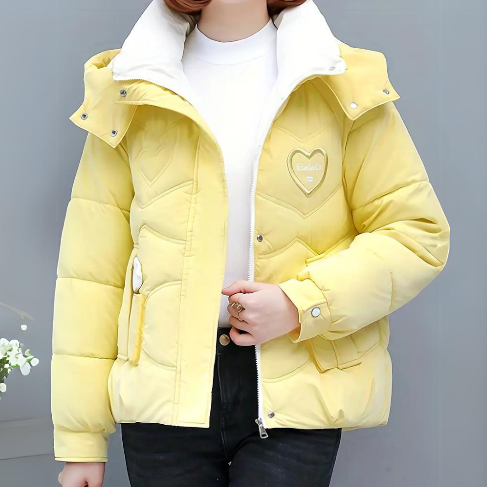 Street-wave Classic Women's Hooded Puffer Coat For Winter Warmth And Everyday Style Comfort