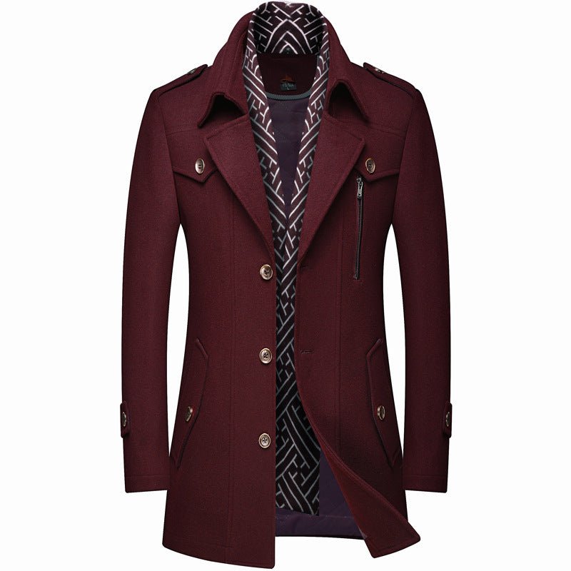 Street-Wave Men's Winter Jacket - Warm Insulated, Windproof, Water-Resistant Coat for Modern Style