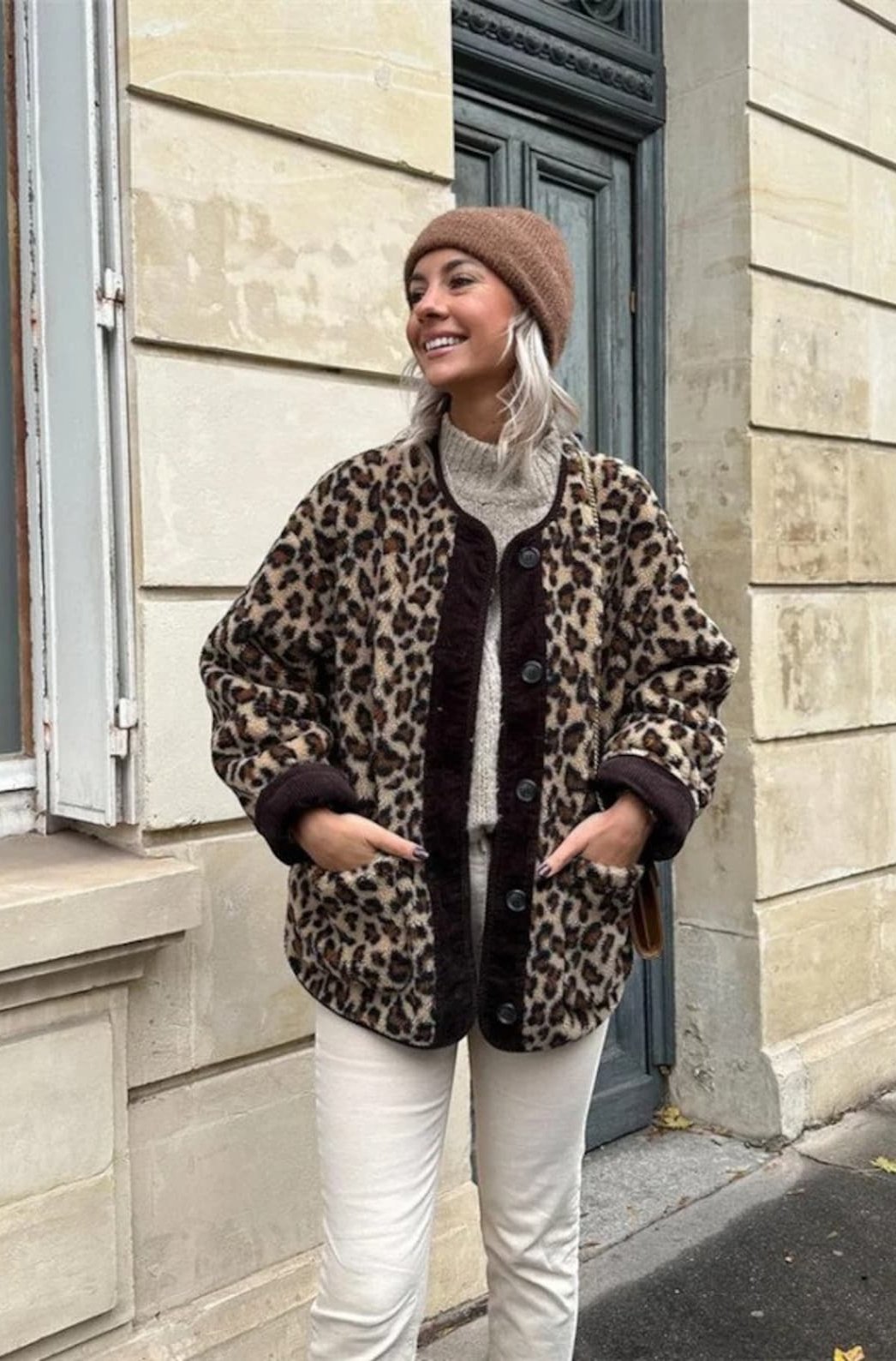Street-Wave Leopard Print Cardigan For Style-Savvy Women Effortless Comfort And Versatile Everyday Wear