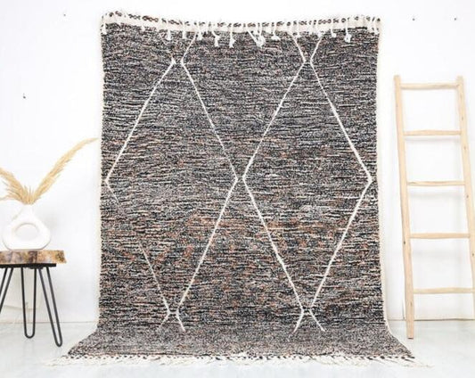 Tamza Beni Ourain Rug 5'4" x 8'2" - Street-Wave