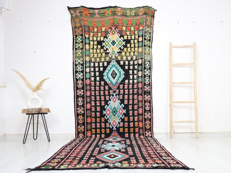 Assirem Vintage Moroccan Rug 4'2" x 12'4" - Street-Wave
