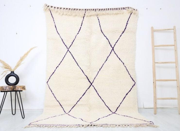 Izlam Beni Ourain Rug 5'1" x 8'2" - Street-Wave