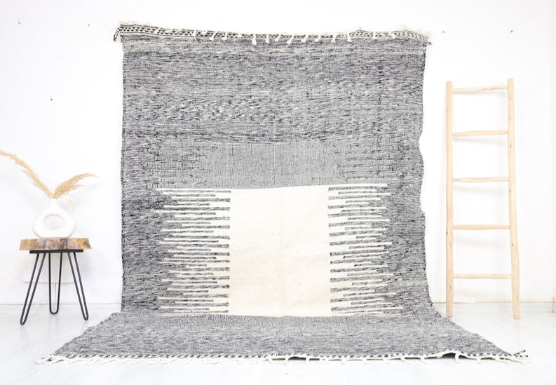 Aldjya Moroccan Kilim Rug  6'4" x 9'8" - Street-Wave