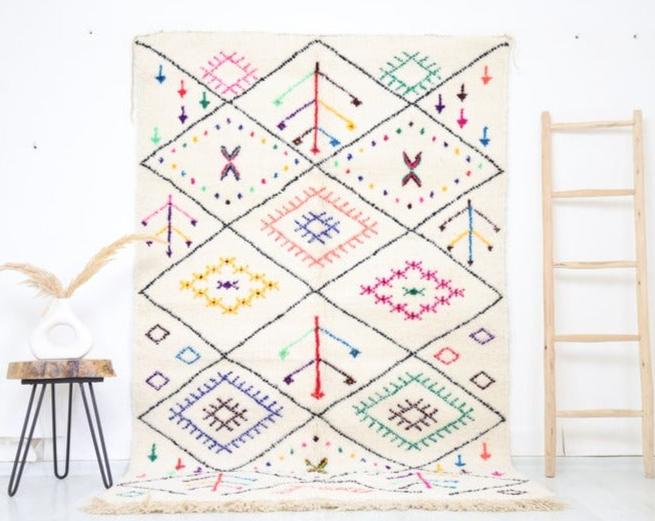 Massilya Beni Ourain Rug 5'0" x 8'1" - Street-Wave