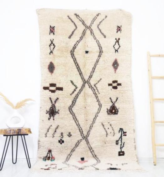 Tumsilt Moroccan Rug 4'1" x 8'2" - Street-Wave