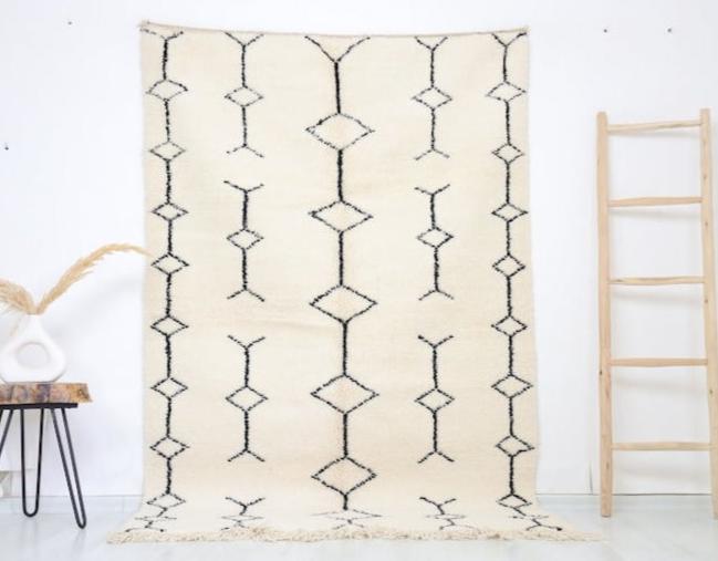 Lunja Beni Ourain Rug 4'9" x 7'4" - Street-Wave