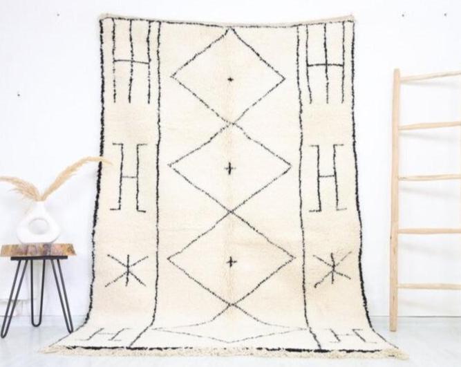 Ines Beni Ourain Rug 5'1" x 8'2" - Street-Wave