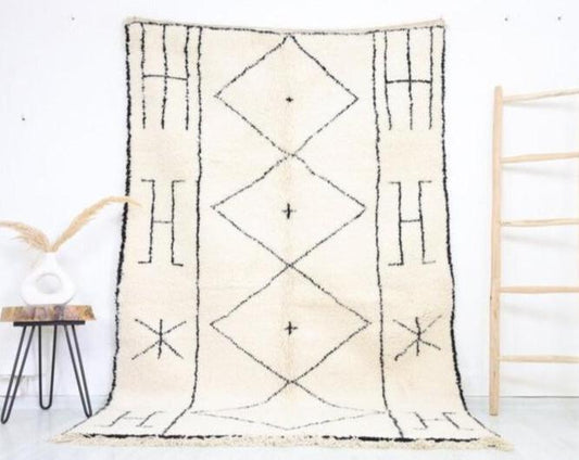 Ines Beni Ourain Rug 5'1" x 8'2" - Street-Wave