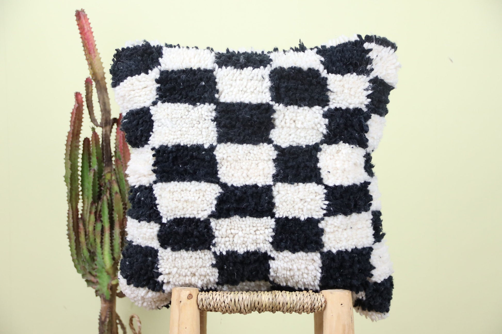 Tinezwa Checkered Pillow - Street-Wave
