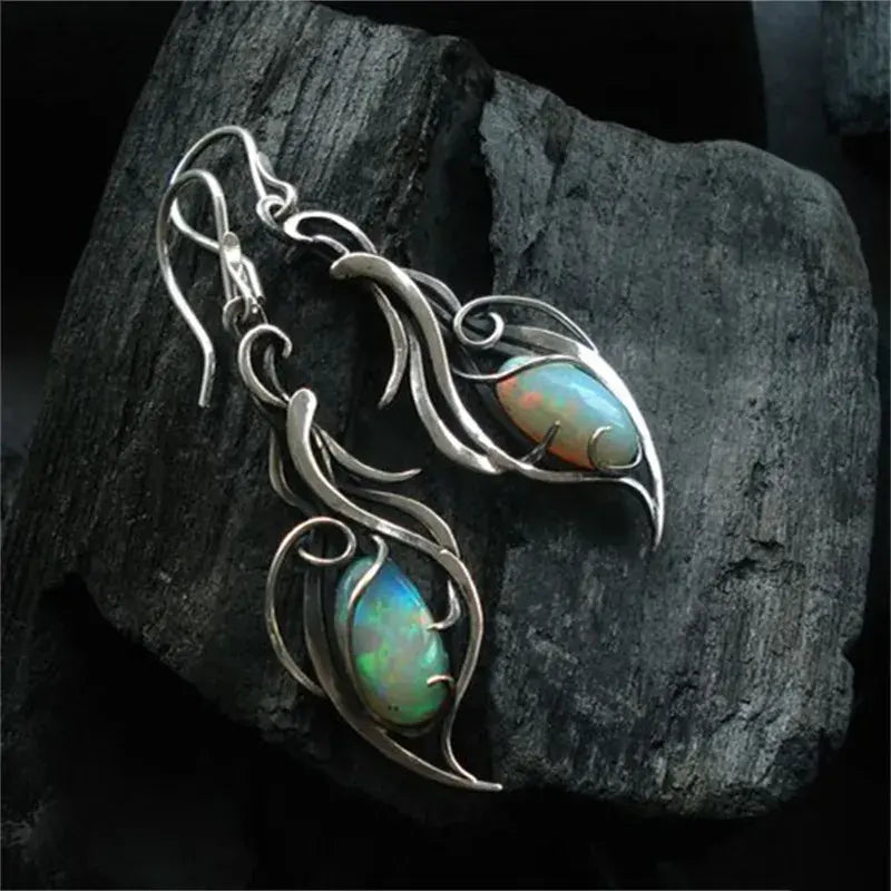 Suzanne - Opal Drop Earrings - Street-Wave