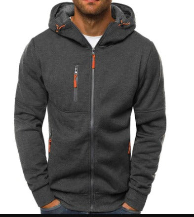 Warm Zip Up Hoodie for Men by Street-Wave Mens Full Zip Hooded Sweatshirt with Pockets Casual Winter Outerwear