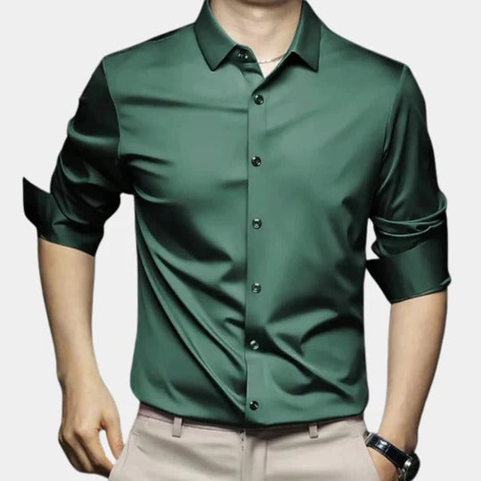 Street-Wave Wrinkle Free Mens Shirt With Thermal Coverage And Structured Fit For Cold Weather Long Sleeve And Semi Formal
