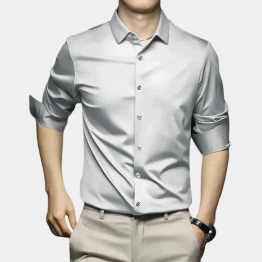 Street-Wave Wrinkle Free Mens Shirt With Thermal Coverage And Structured Fit For Cold Weather Long Sleeve And Semi Formal