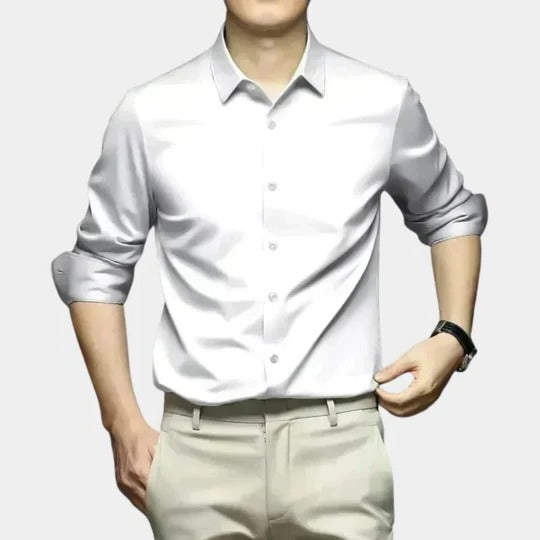 Street-Wave Wrinkle Free Mens Shirt With Thermal Coverage And Structured Fit For Cold Weather Long Sleeve And Semi Formal