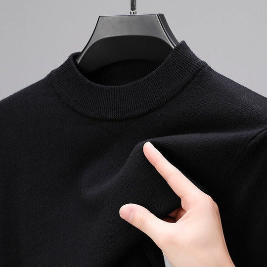 Street-Wave Men's Cashmere Pullover Sweater With Structured Fit For Everyday Wear And Semi Formal Looks