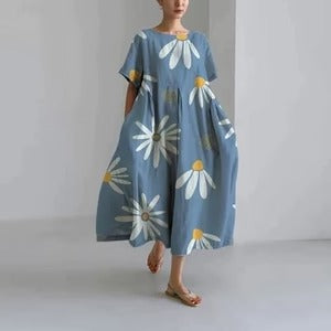 Dress with flora print