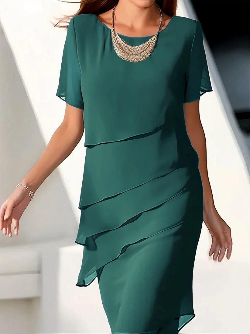Chiffon Midi Dress