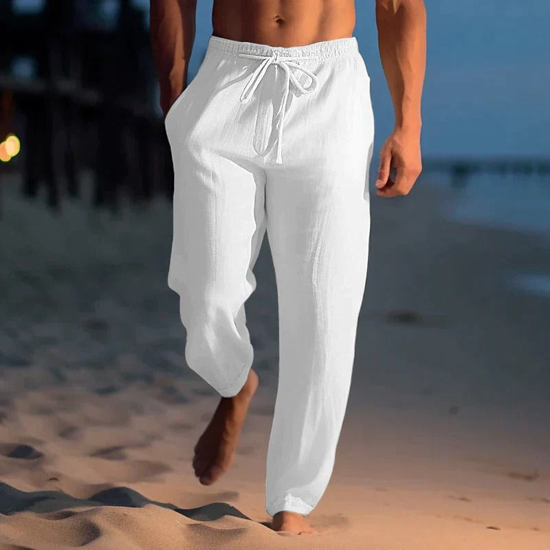 Street-Wave Lightweight Mens Trousers for Warm Weather Outdoor and Casual Breathable Comfort Fit