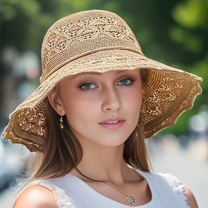 Street-Wave Wide-Brim Sun Hat - All Day UV Protection With Elegant Summer Shade Everyday Comfort