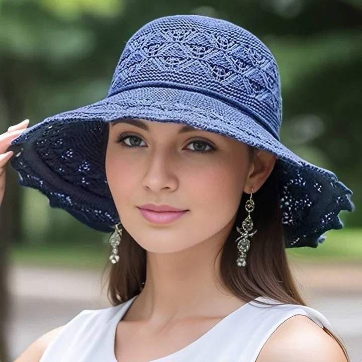 Street-Wave Wide-Brim Sun Hat - All Day UV Protection With Elegant Summer Shade Everyday Comfort