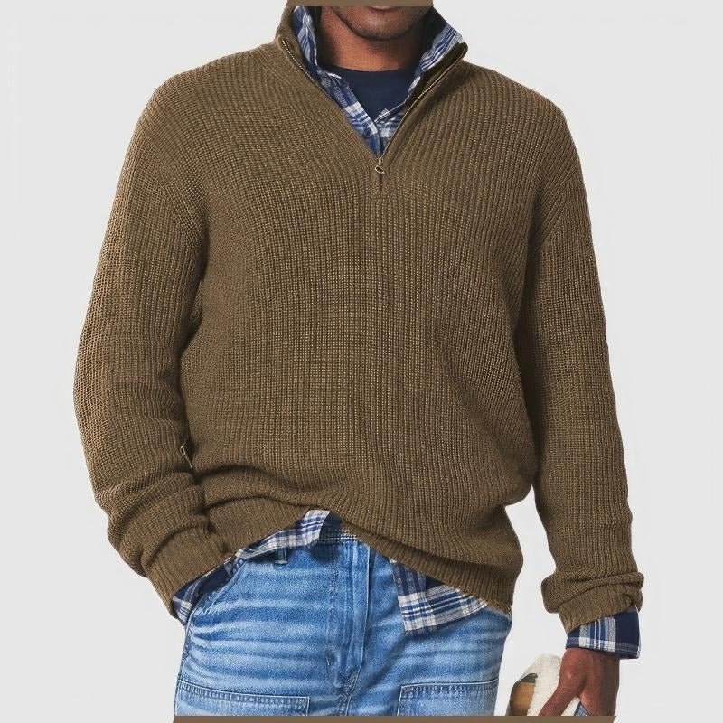 Street-Wave Men's Everyday Sweater Warmth And Classic Style With Soft Cozy Texture