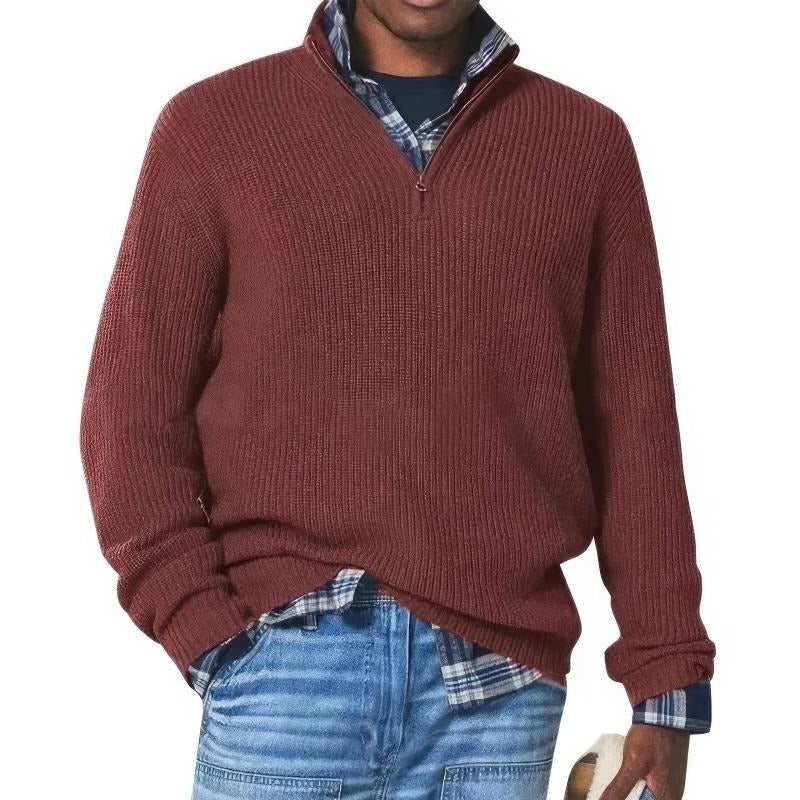 Street-Wave Men's Everyday Sweater Warmth And Classic Style With Soft Cozy Texture