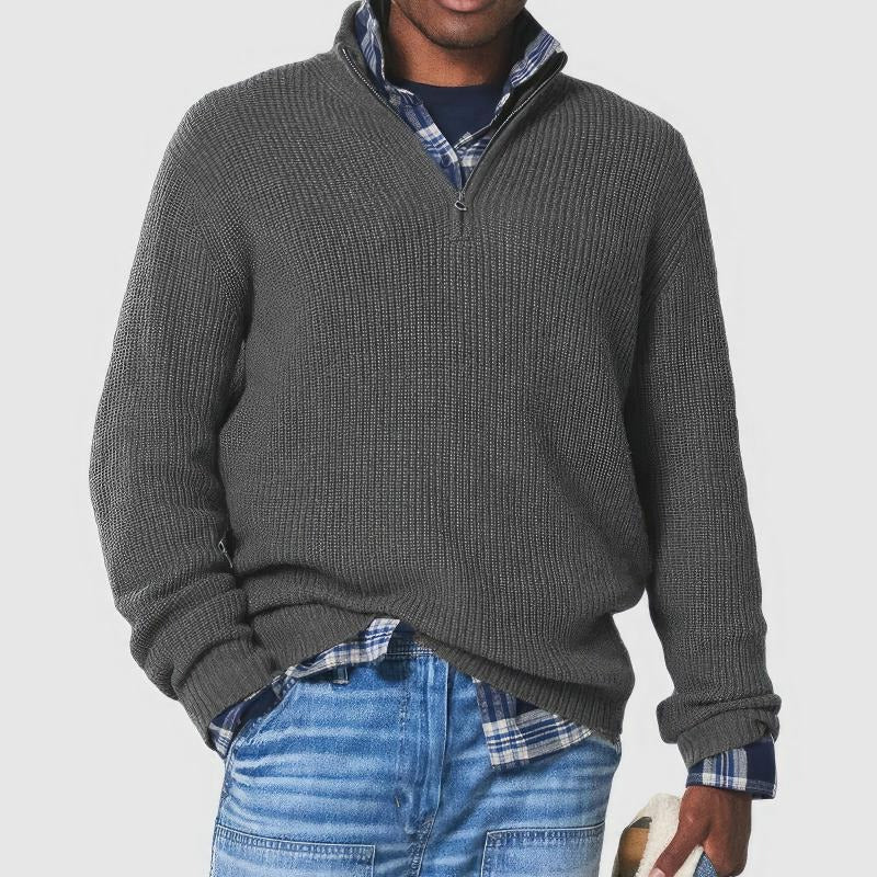 Street-Wave Men's Everyday Sweater Warmth And Classic Style With Soft Cozy Texture