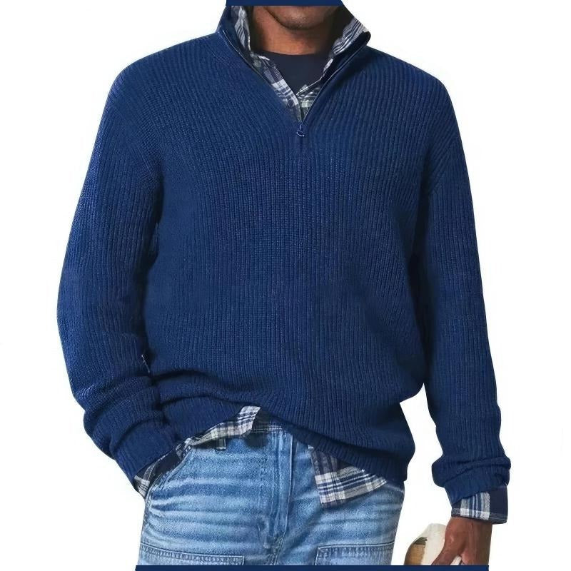 Street-Wave Men's Everyday Sweater Warmth And Classic Style With Soft Cozy Texture