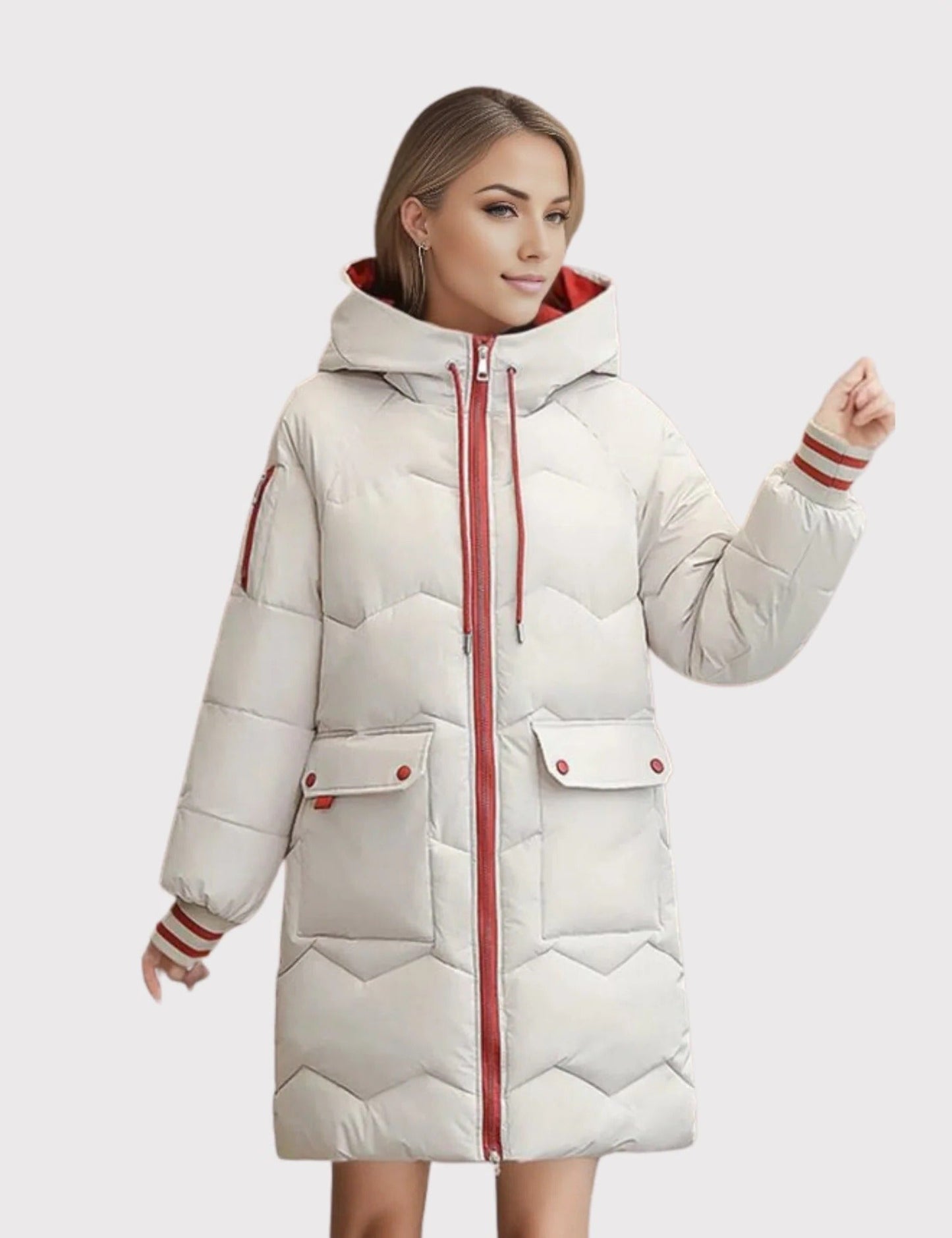 Street-Wave Mens Puffer Coat With Tailored Fit Insulated Warmth And Soft Lined Hood For Cold Weather