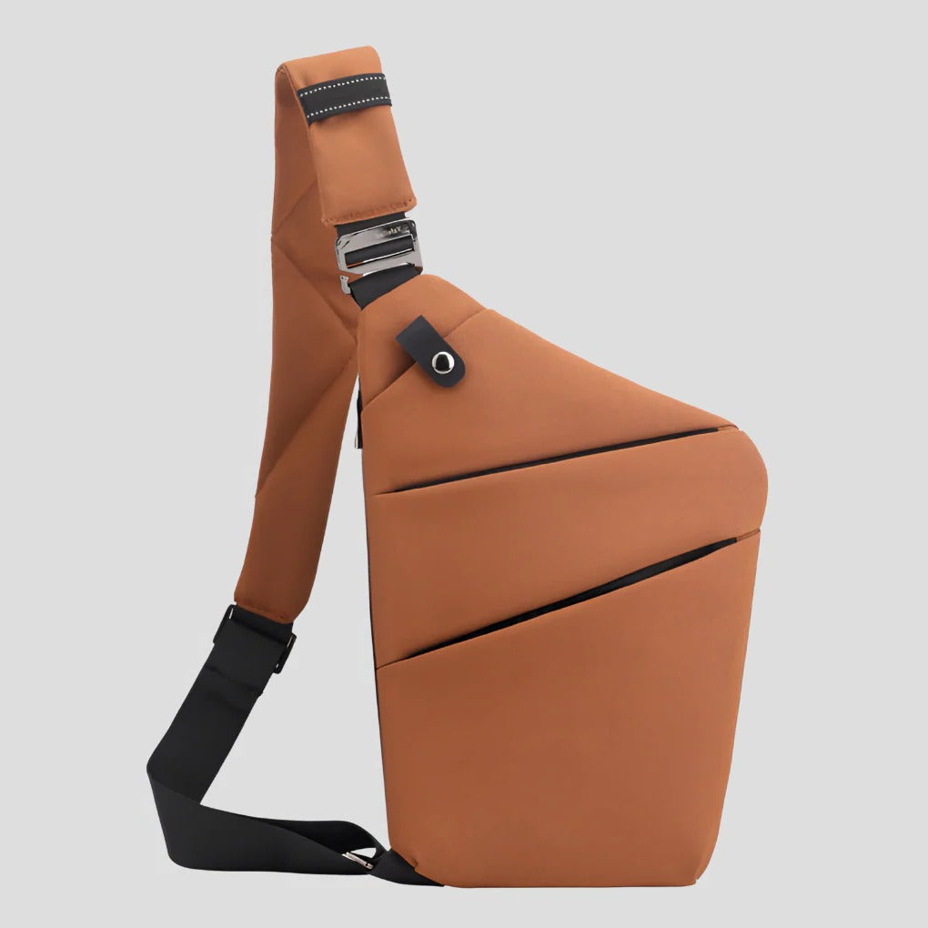 Street-Wave Waterproof Anti Theft Shoulder Bag Water Resistant Exterior and Secure Storage for Daily Travel
