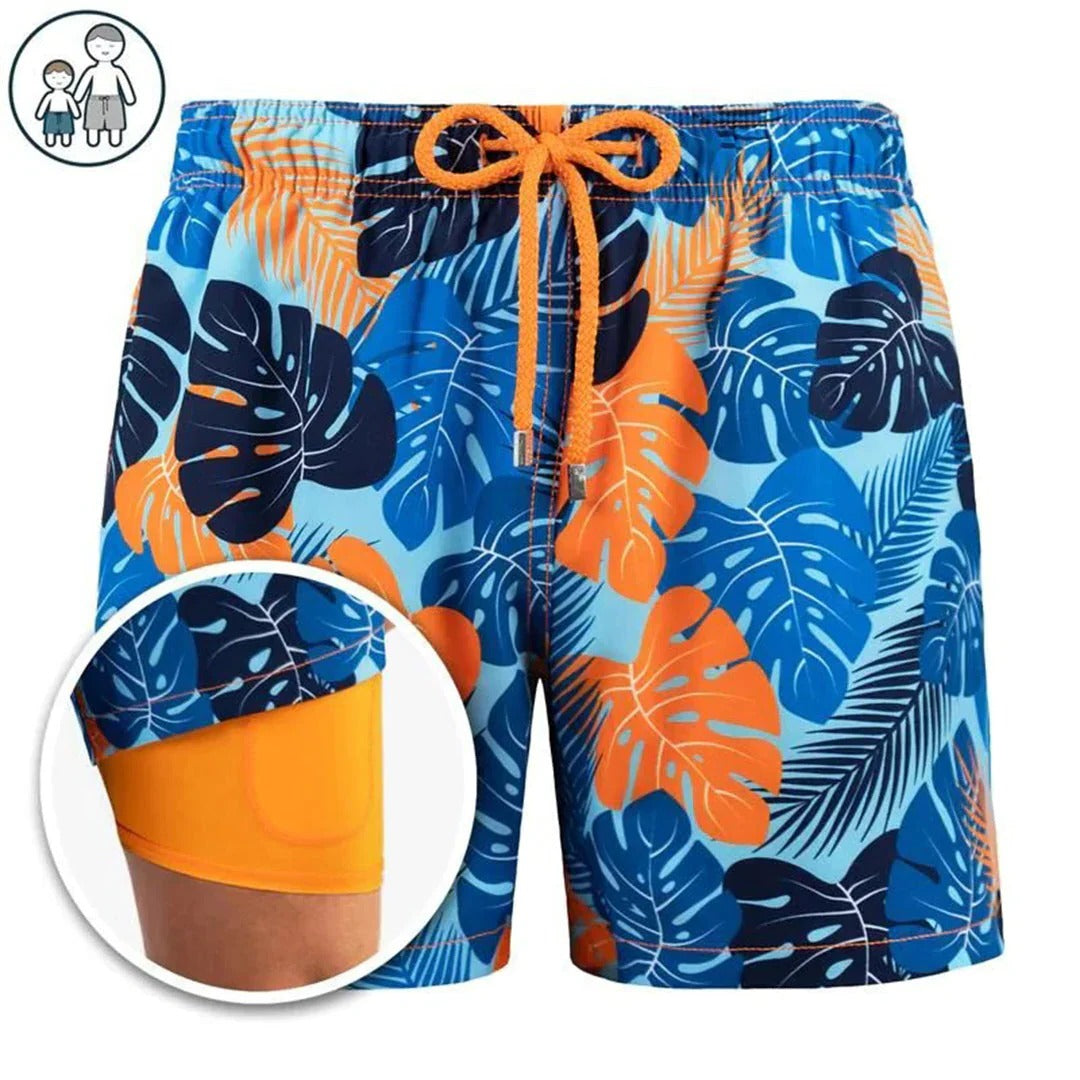 Street-Wave Men's Quick-Dry Swim Shorts With Modern Fit For Swimming Beach And Poolside Use
