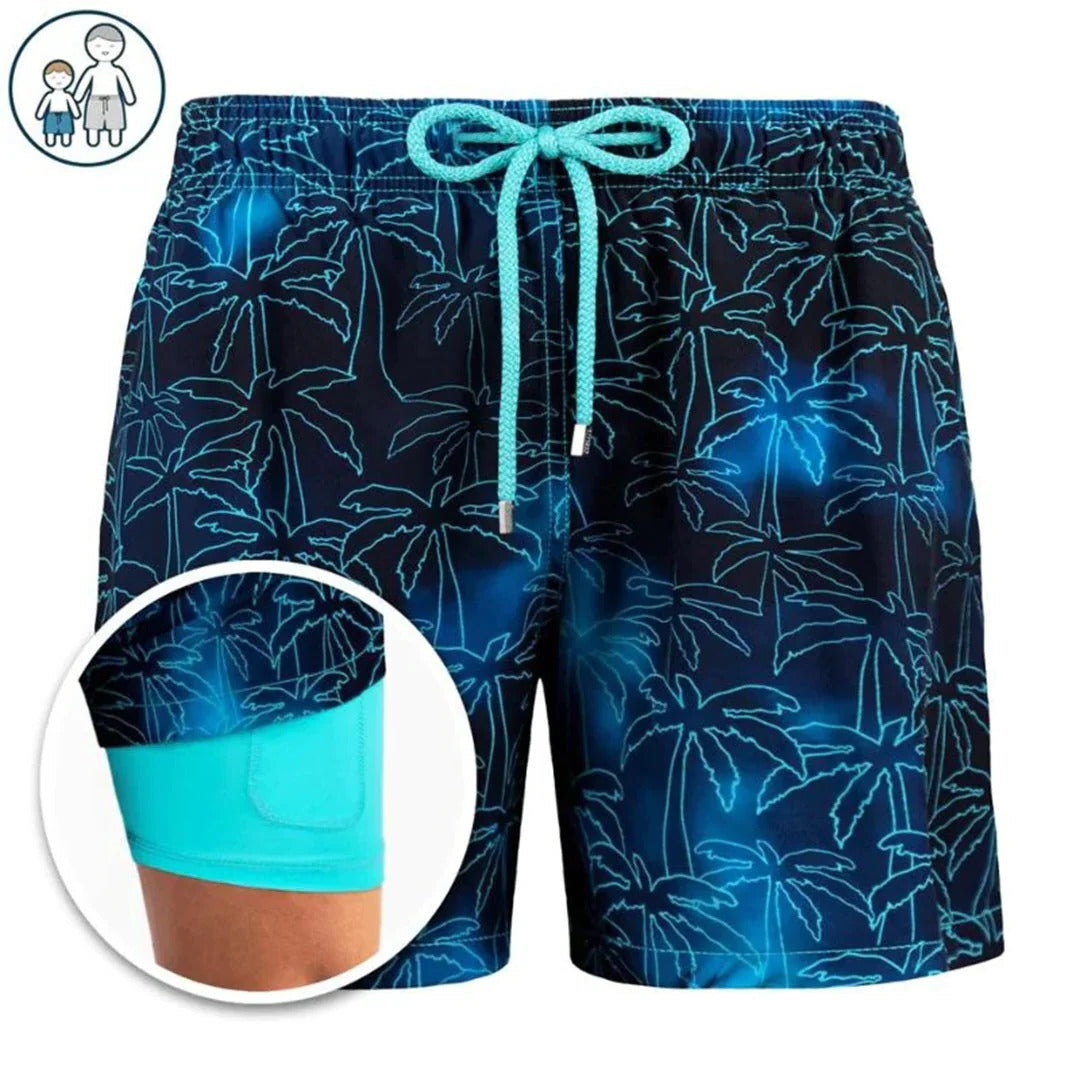 Street-Wave Men's Quick-Dry Swim Shorts With Modern Fit For Swimming Beach And Poolside Use