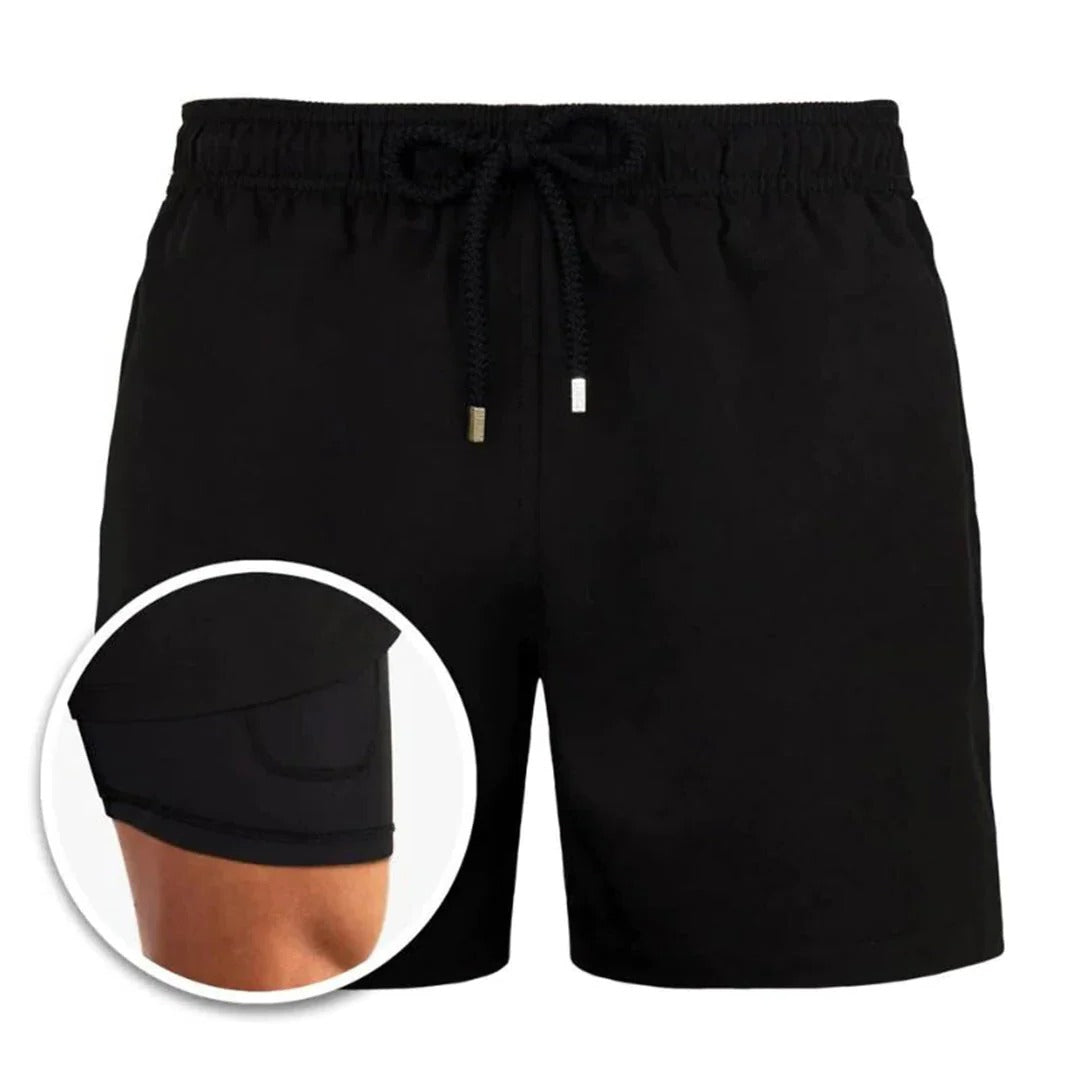 Street-Wave Men's Quick-Dry Swim Shorts With Modern Fit For Swimming Beach And Poolside Use