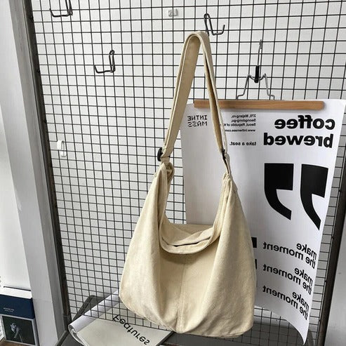 Street-Wave Women's Oversized Shoulder Bag - Ample Storage With Minimalist Design For Daily Essentials