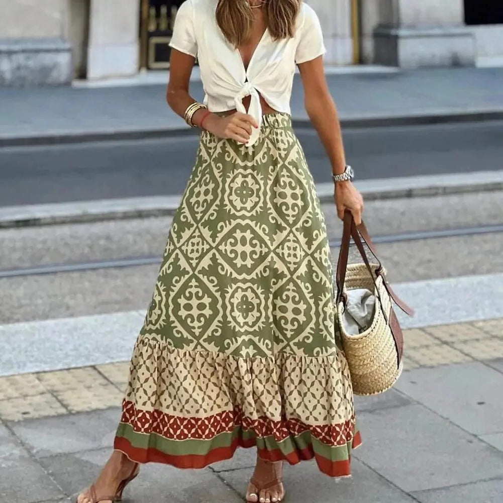 High Waisted Summer Skirt for Women