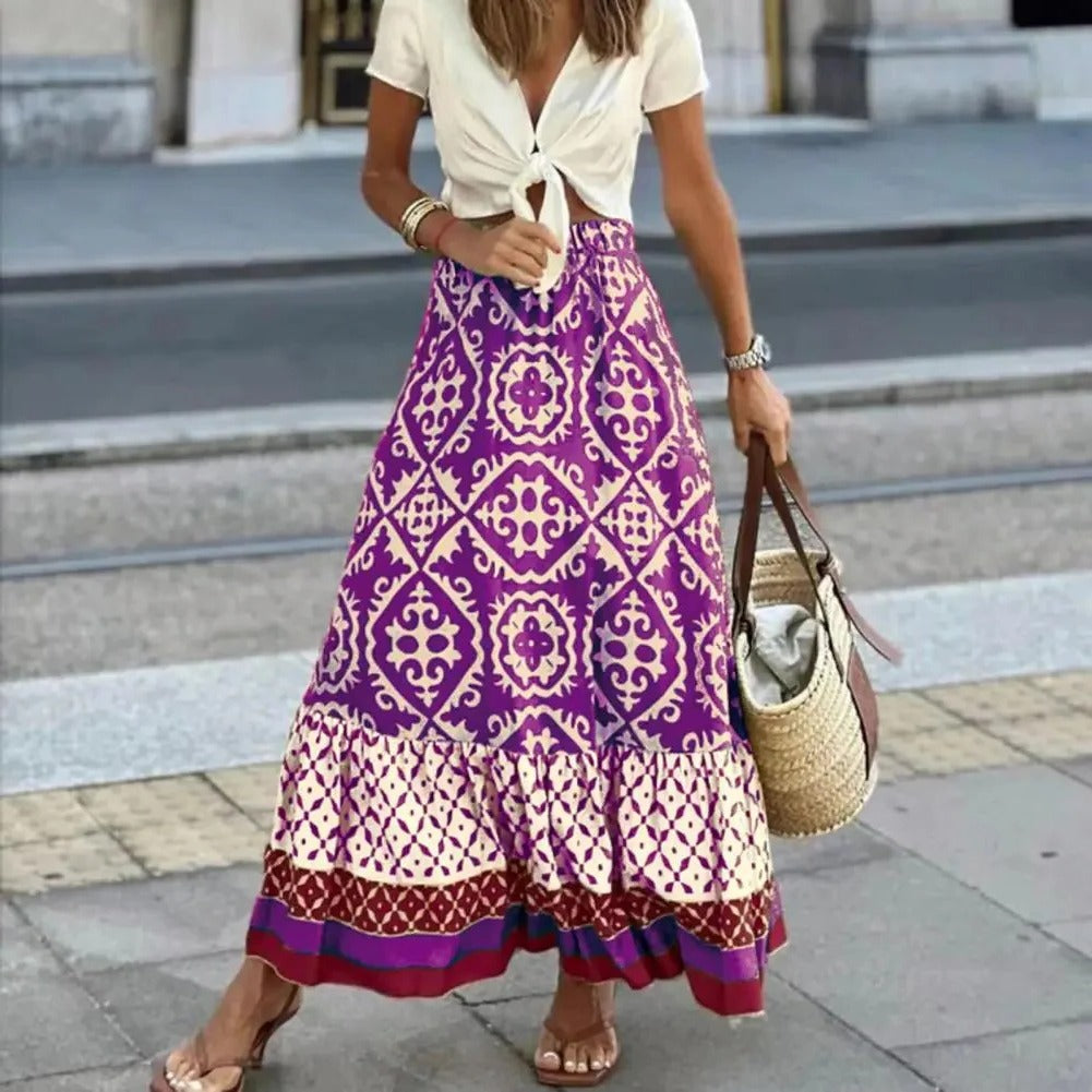 High Waisted Summer Skirt for Women