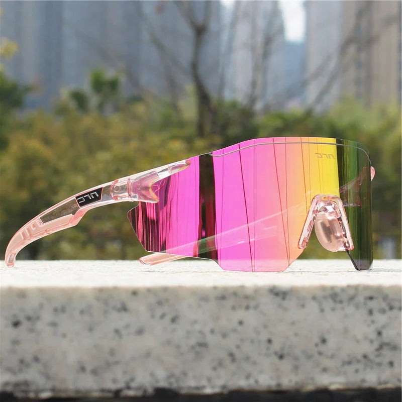 Street-Wave Polarized Sports Sunglasses Lightweight Frame For Cycling Running And Outdoor Activities UV Protection