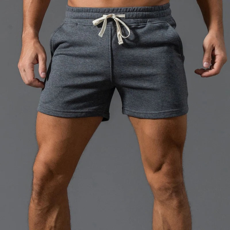 Mens Casual Sports Shorts With Elastic Drawstring Waist Lightweight Comfortable Fit For Everyday Wear