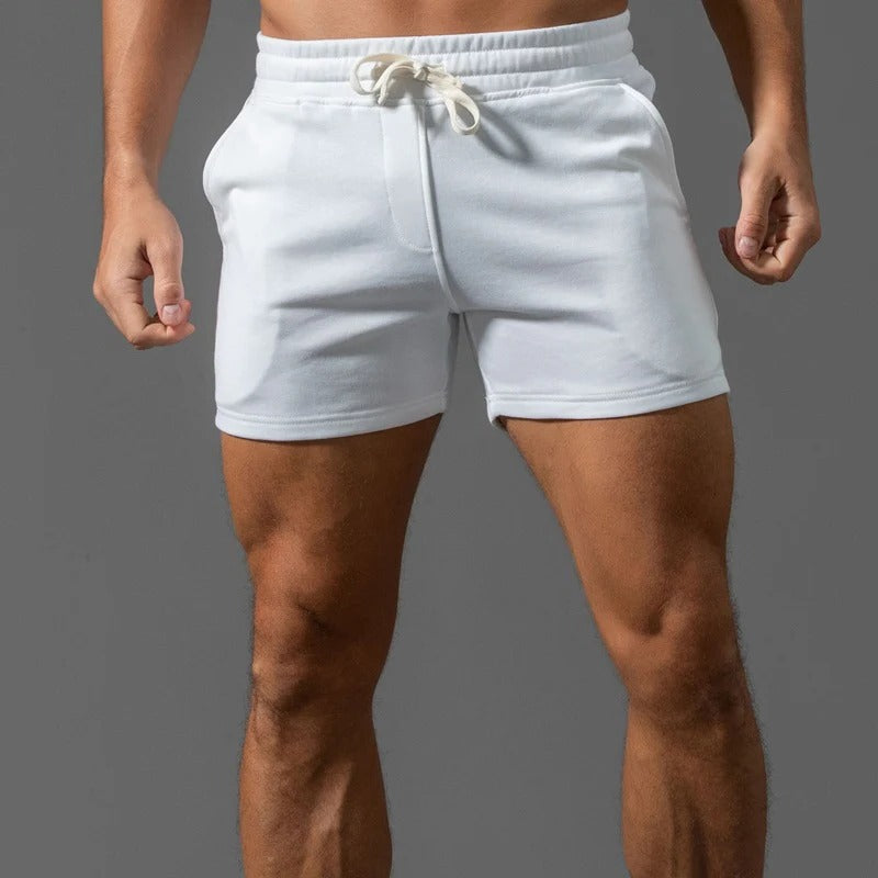 Mens Casual Sports Shorts With Elastic Drawstring Waist Lightweight Comfortable Fit For Everyday Wear