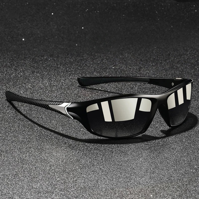 Street-Wave Mens Polarized Sunglasses Lightweight Frame with Glare Reducing Lenses for Driving and Outdoor Activities